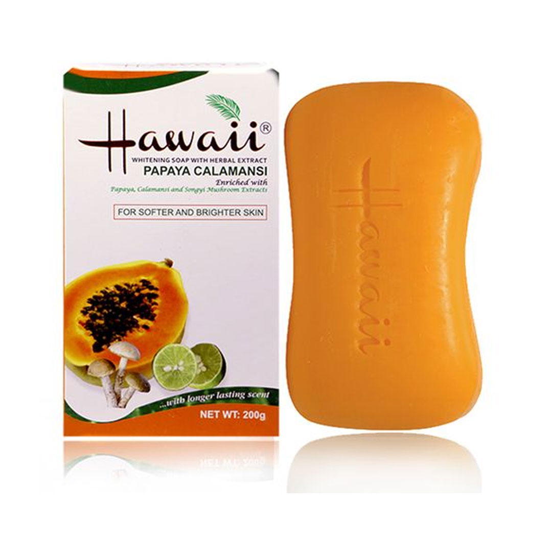Hawaii Papaya Calamansi Whitening Soap Bevy Beauty