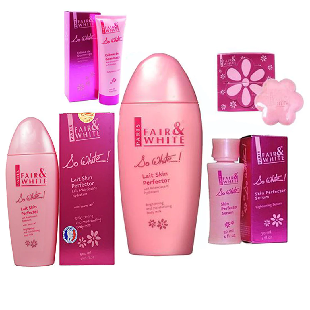 Fair and White So White Product Set (Soap, Bath, Lotion, Oil And