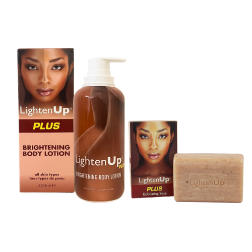 Lighten Up Plus Product Set (Lotion and Soap) Bevy Beauty